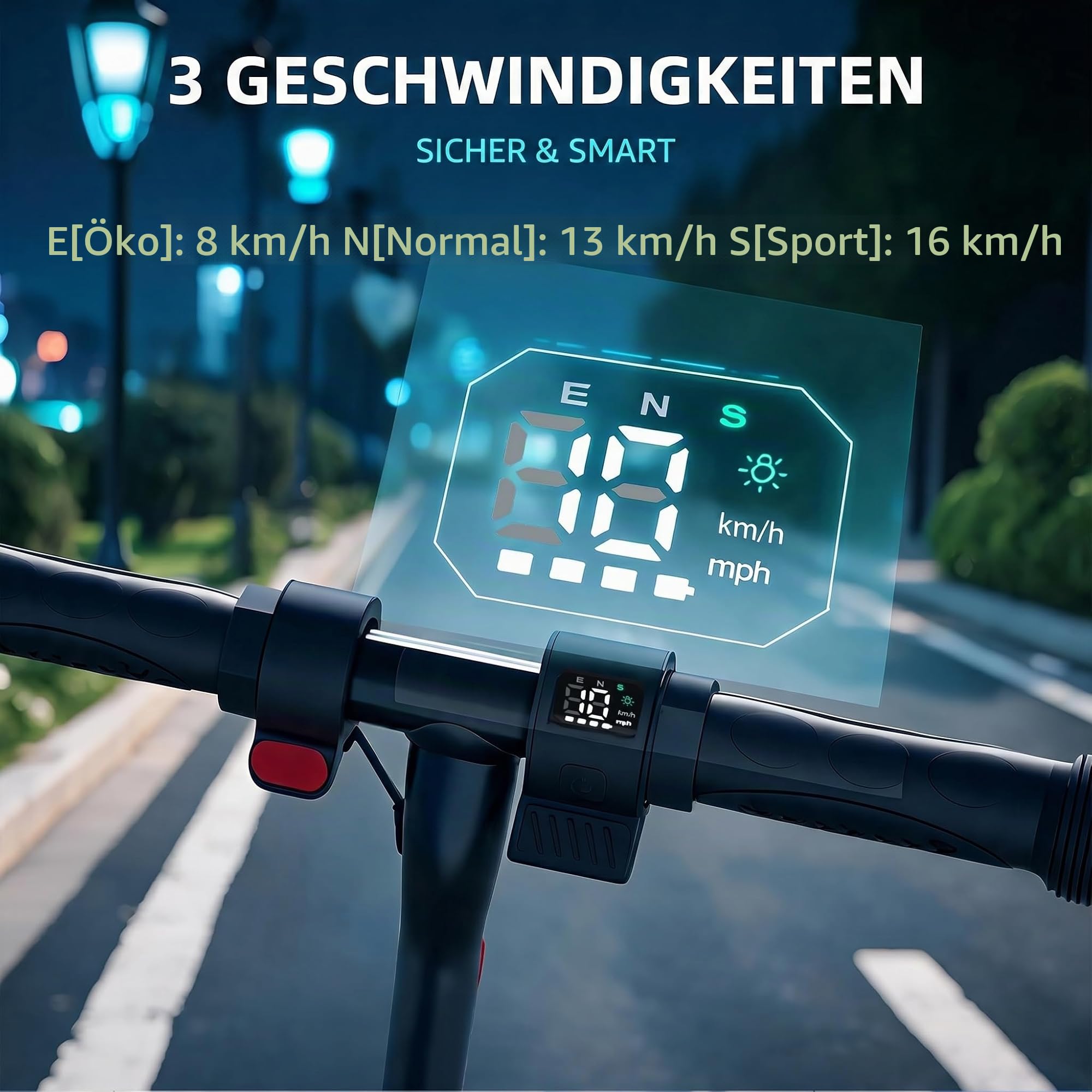 Caroma Kinder E Scooter,150W Elektroroller für Kinder 6-12 Jahre