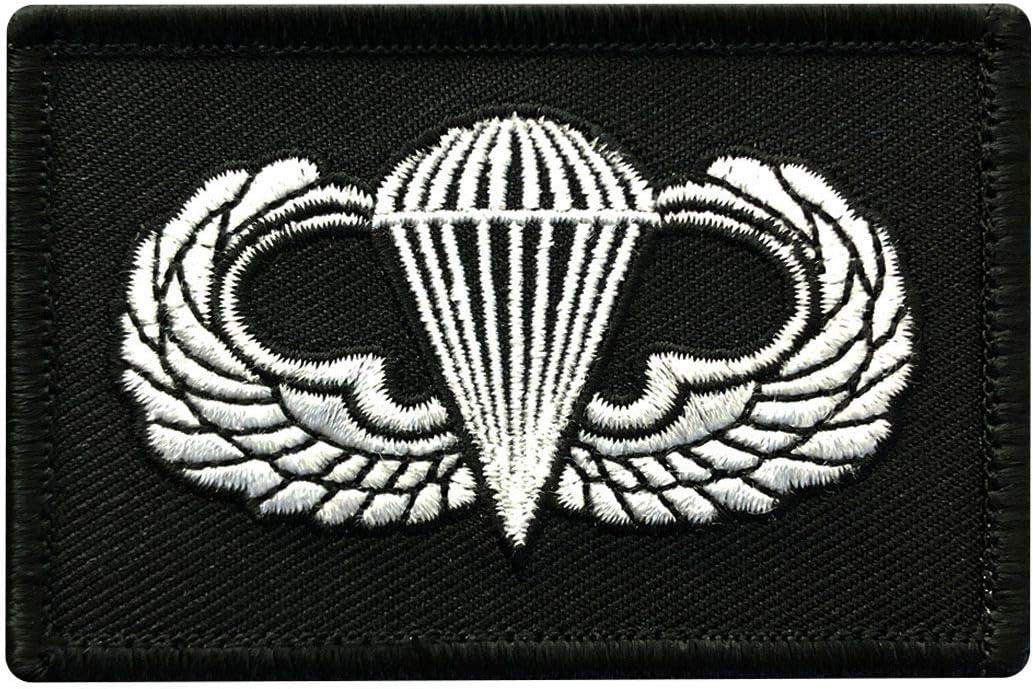 Jump Wings Paratrooper Hook Patch (3.0 X 2.0 AB-1)