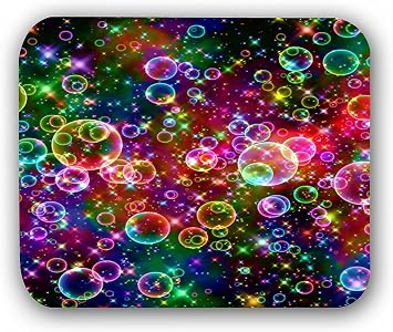 Colorful Bubbles Anti-Slip Neoprene Mouse Mat - Desktop & Laptop Gaming Mouse Pad
