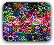 Colorful Bubbles Anti-Slip Neoprene Mouse Mat - Desktop & Laptop Gaming Mouse Pad