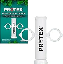 PR0TEX Bite Suction Device, Removal of Insect Saliva/Venom from Bites and Stings. Chemical Free, Safe for All Ages. Reversible Cap. Easy to Use, Effective Bite/Sting Treatment