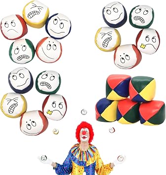 Juggling Balls 20 Pcs Juggling Balls for Adults Children Beginners Professionals Durable Juggling Sets,Easy Grip and Learn, Coloured Creative Funny Juggle Balls for Age 5+
