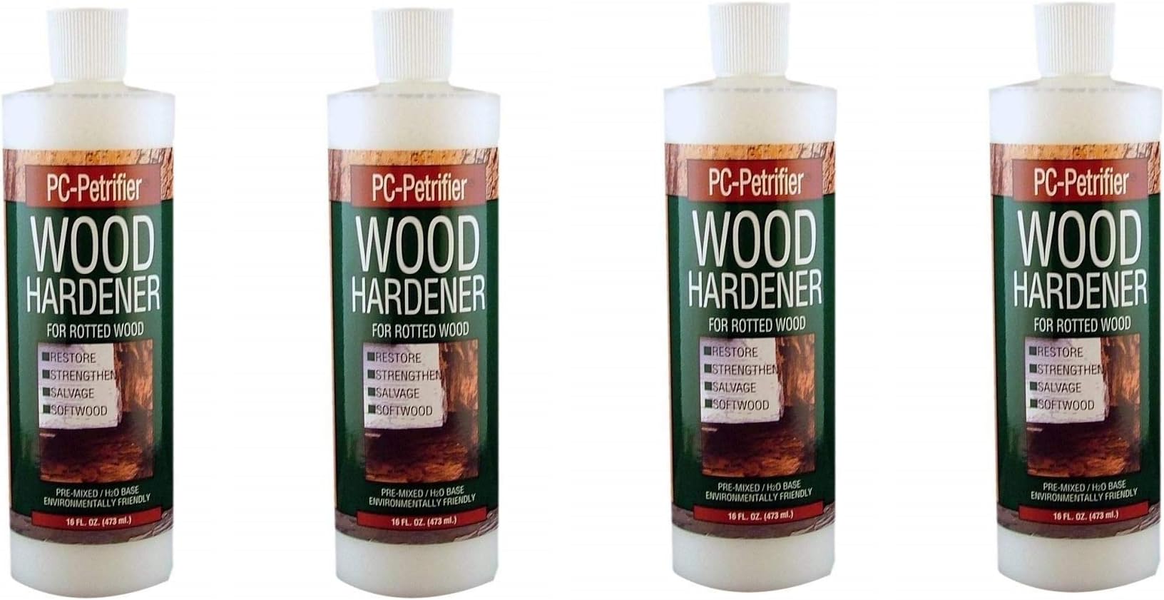 PC-Petrifier Water-Based Wood Hardener, 16oz, Milky White 164440, 16-Ounce (Fоur Расk)