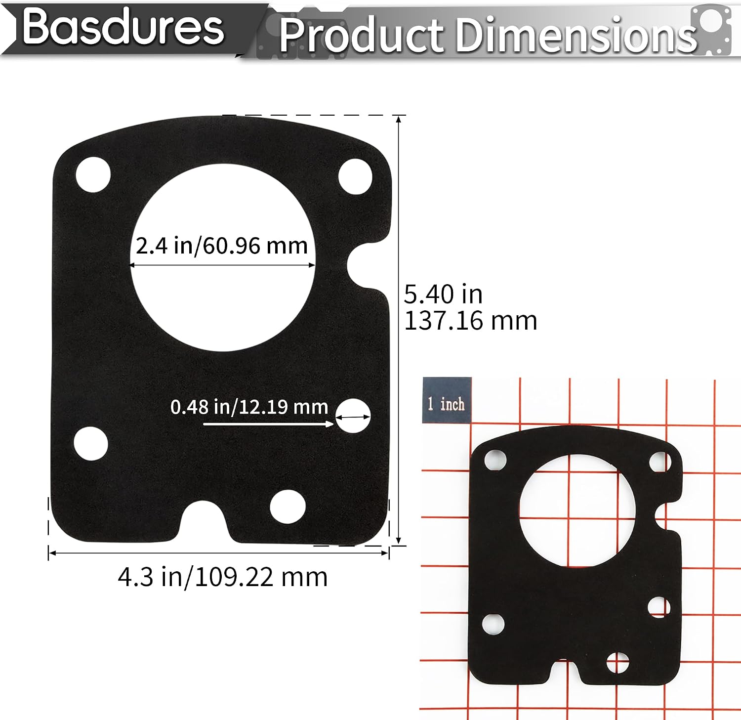 Power Brake Booster Gasket, Compatible with Part Number 22872387 (2 Pack)