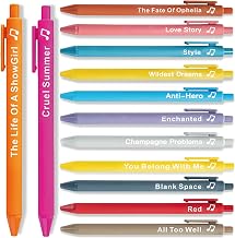 13pcs Tayloris Showgirl Merch Lyrics Pens Set, Music-Inspired Writing Pens for Music Fans, Birthday Party Favors Christmas Gift for Fans, Cute Pens for School and Collectors, Showgirl Theme