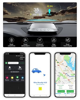 OBD2 HUD Head-Up Display Navigation Projector Speed Fuel Consumption Speedometer for Cars