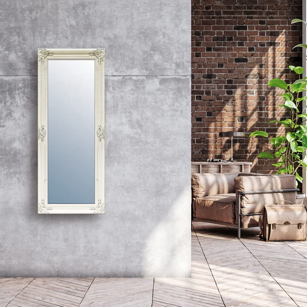 アンティーク鏡 壁掛けミラー、60×90 cm エレガント アンティーク風