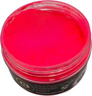 Circle B Tackle Super Glow Powder Paint for fishing Lures and Jigs Powder Coating for Jig Head, High Gloss Finish,Easy-to-Use Fishing Lure Paint 2 Ounce (Circle B Tackle Fluorescent Pink)