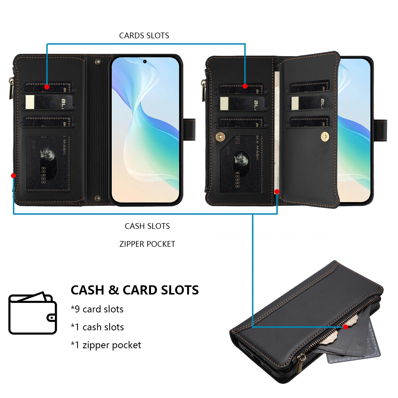 IPhone 16 Case - Wallet Folio Flip Phone Case - Flip - View #4