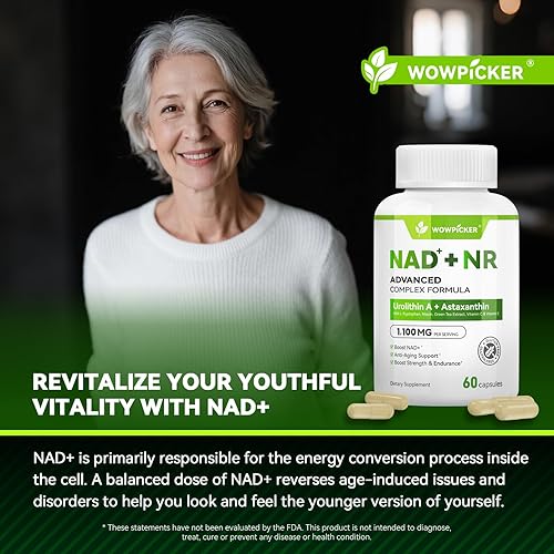 Miniatura 3 de Suplemento NAD 1,100 mg liposomal  Alternativa para el suplemento NMN y beneficios similares al resveratrol  Extracto de té verde + astaxantina