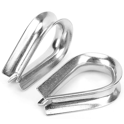 M20 Wire Rope Cable Thimbles, Durable Brighter Wear-Resistant Wire Rope Cable Thimbles for Electronic Component for Marine for Industrial Rigging for Factory'$