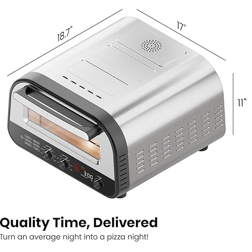 CHEFMAN Indoor Pizza Oven - High Heat 800°F Countertop Electric Maker