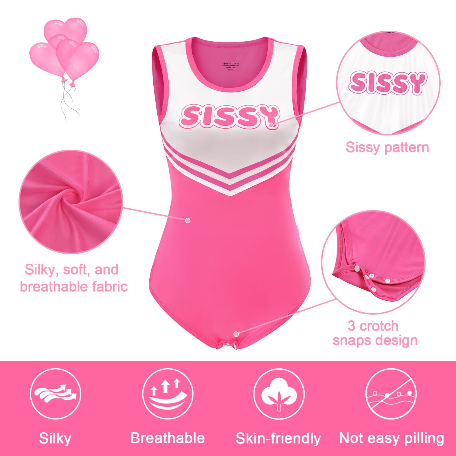 LittleForBig Grenouillère soyeuse – Combinaison pyjama Cheer Sissy