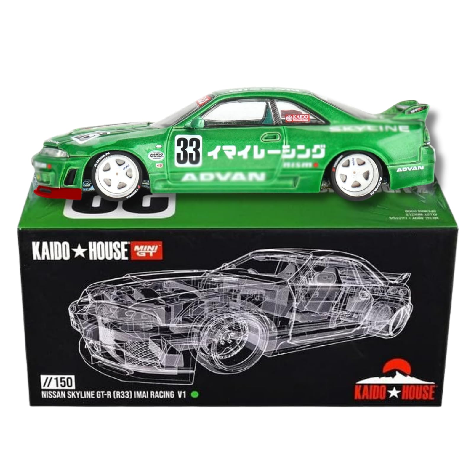 ミニカー mini gt KAIDO HOUSE GT-R R33 R34 DATSUN Kaido House x Mini GT Nissan Skyline GT-R (R33) HKS V1 - 1