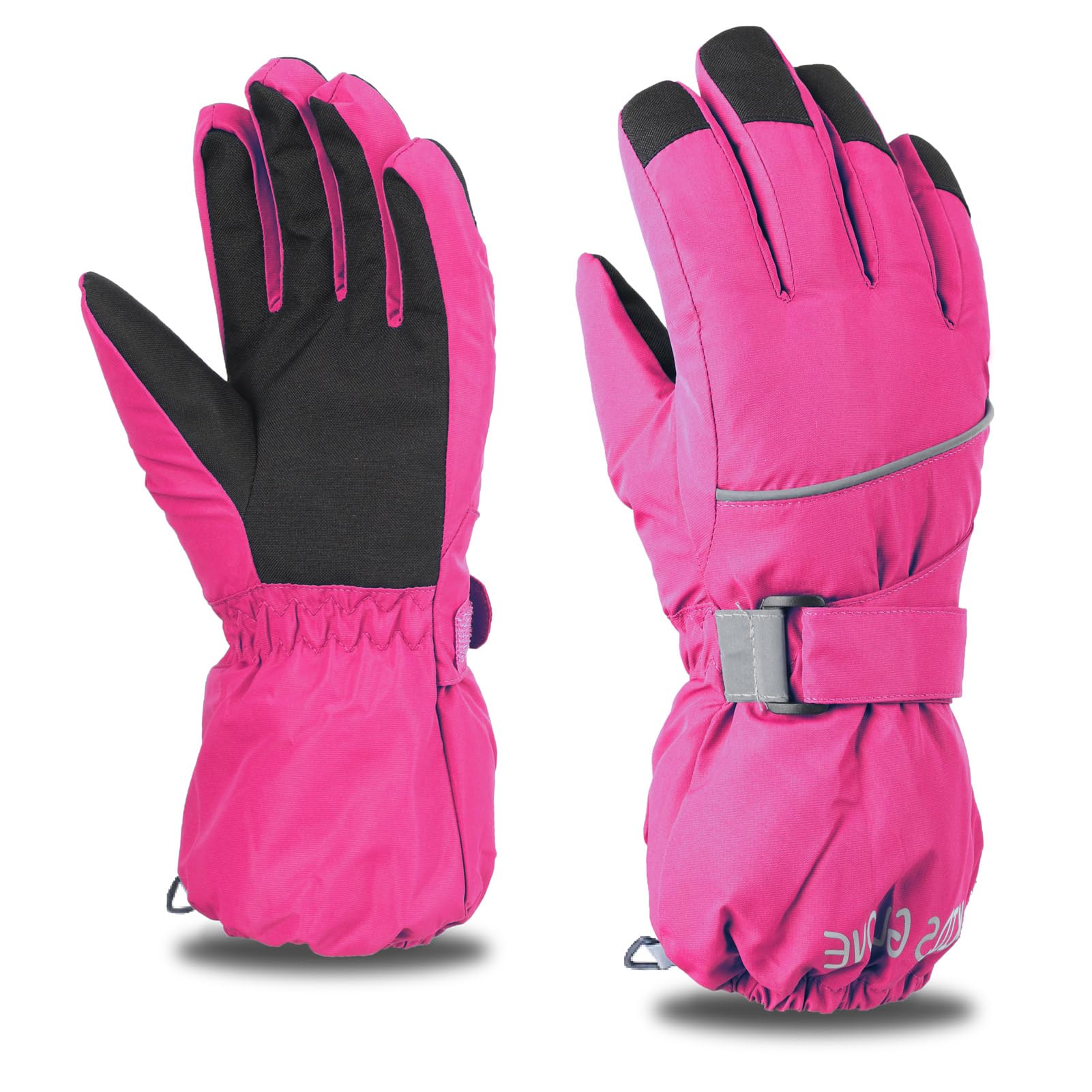 Azarxis Kids Children Ski Gloves Winter Snow Gloves Waterproof Winter Warm Glove for Snowboarding, Sledding