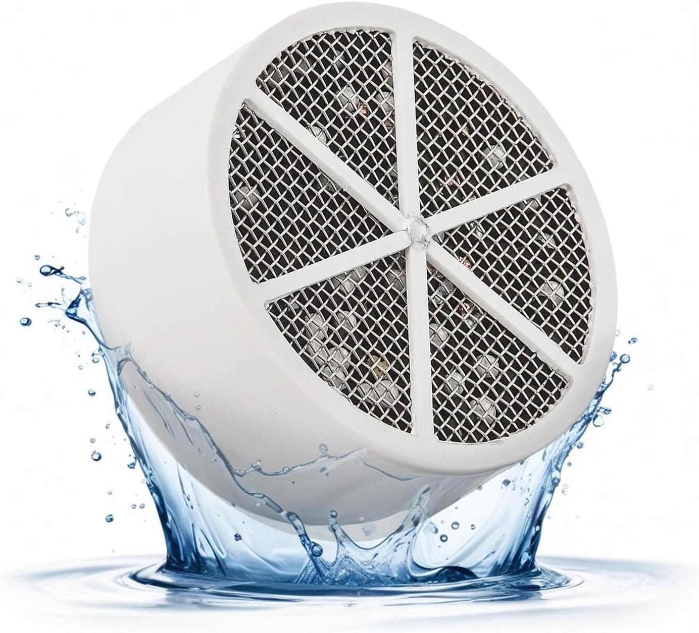 Crystal Quest Bath Ball Replacement Cartridge – Removes Chlorine, PFAS & Odors – Easy-to-Install Water Filter – Eco-Friendly, Durable & Skin-Safe – Built in the USA