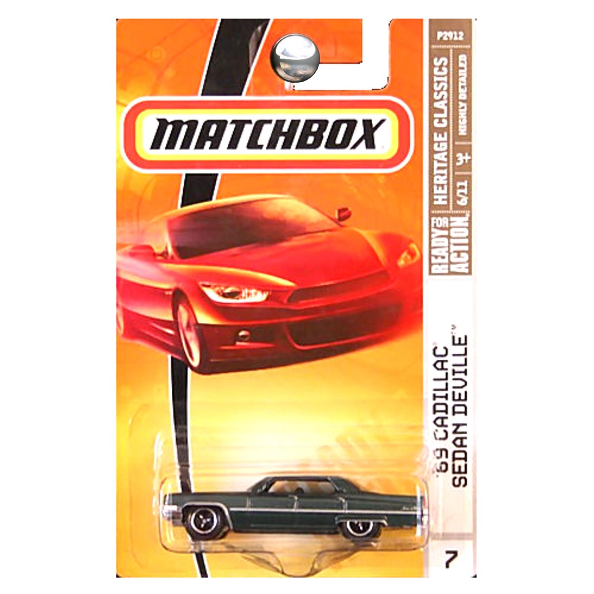 Matchbox Heritage Classics Green 1969 Cadillac Sedan Deville