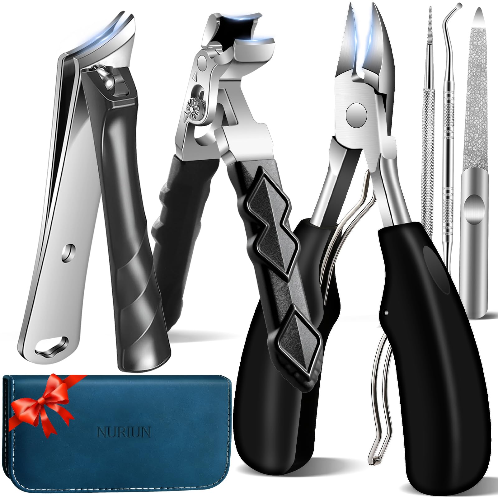 2026 Toenail Clippers for Seniors Thick Toenails Angled Head Large Toe Nail Clippers for Thick Nails for Men