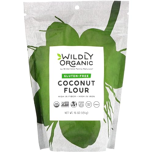 WILDLY ORGANIC Harina de coco de 16 onzas