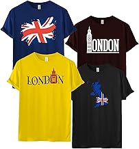 Khakey New Printed Stylish Tshirts for Boys Trendy Combo Tshirts Collection Pack of 4