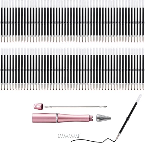 Miniatura 1 de PASISIBICK Bolígrafos de plástico con cuentas UV, bolígrafos de cuentas para regalo PPL DIY con eje de tinta negra, 18 piezas