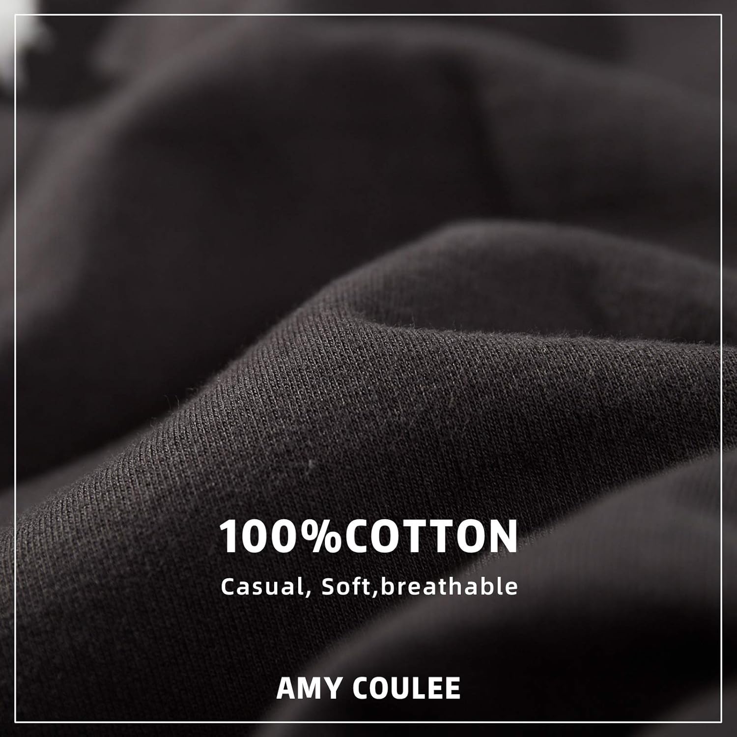 AMY COULEE Men's Casual Shorts 8" Cotton Athletic Workout Shorts Lounge SweatShorts with Pockets - Image 5