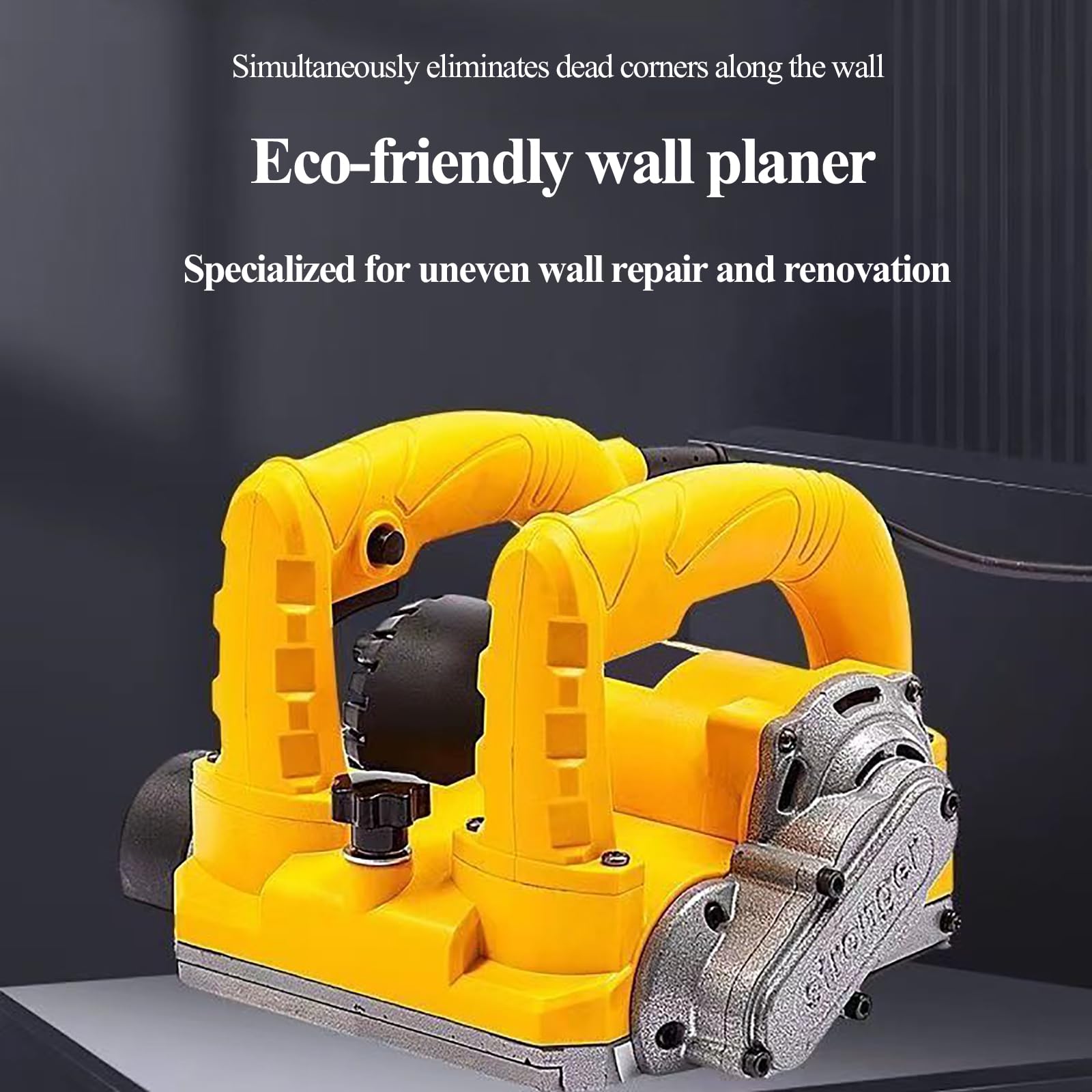 KEhtu Rascador De Pared Eléctrico, Raspador De Pared Sin Polvo De 1400 W, Profundidad De 1-4 Mm Ajustable Libremente, Adecuado para Eliminar Pintura De Cal, Cemento Adhesivo para Azulejos