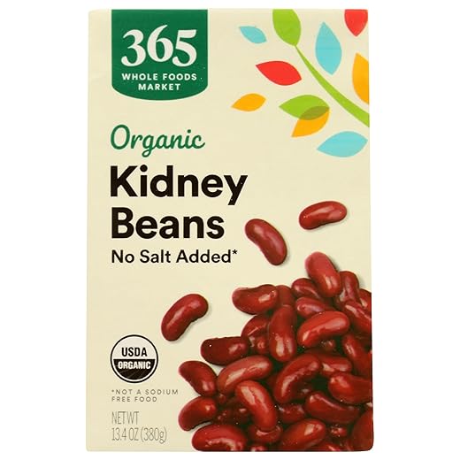 365 by Whole Foods Market, Organic Kidney Beans No Salt Added, 13.4 oz