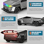 Remote Control Car/RC Truck – 2.4 GHz All-Terrain Cyber Vehicles | One-Touch Demo, Three Adjustable LED Light Effects, Off-Road Pick-Up Hobby Monster Truck Toys Gifts for Boys/Girls Aged 3+