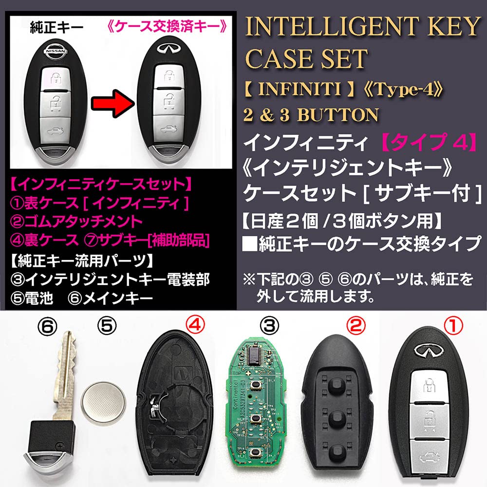 Amazon | ブラガ製 日産車 互換品 タイプ4 汎用 インフィニティ