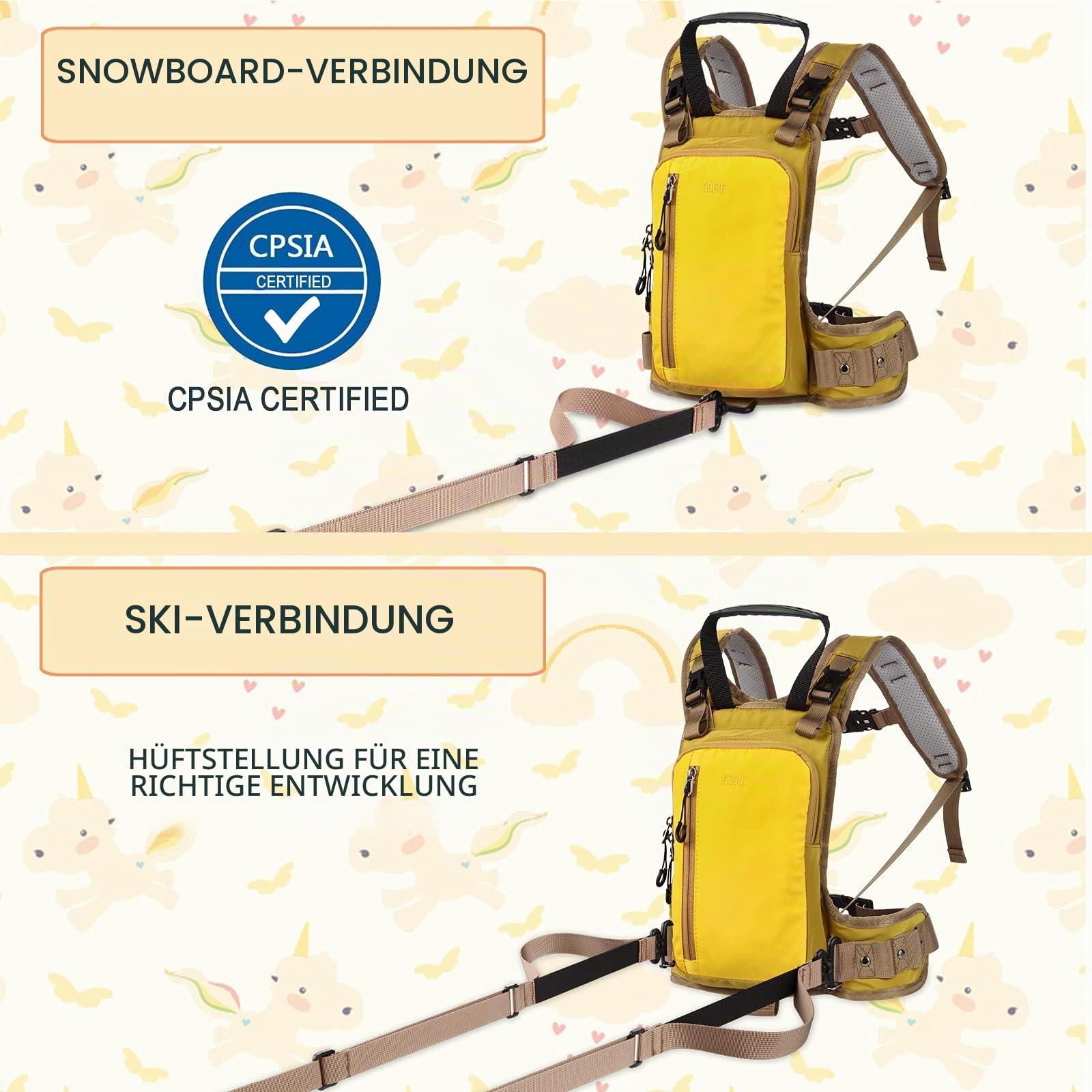 LUCKY CLOVER Ski Harness for Kids: Learn to Ski Safely and Teach Your Child
