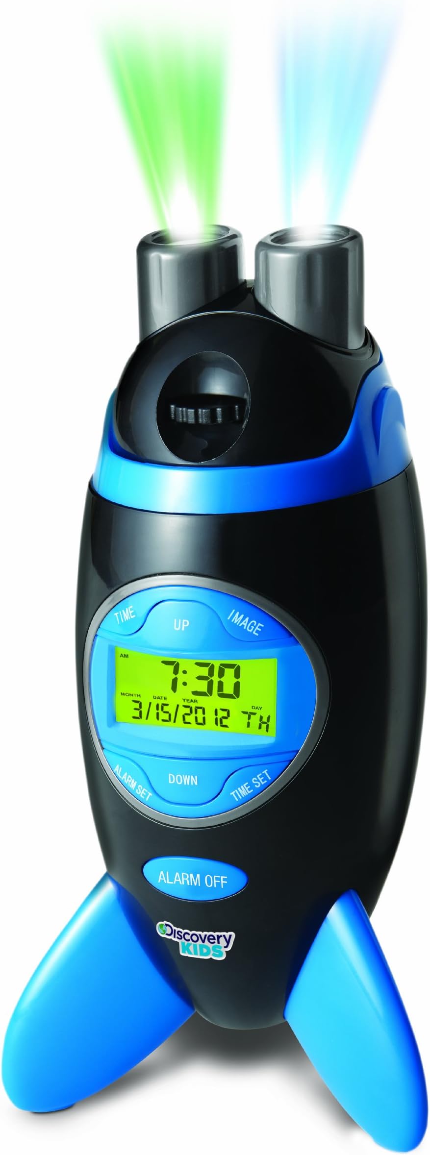 Discovery Kids Rocketship Projection Alarm Clock