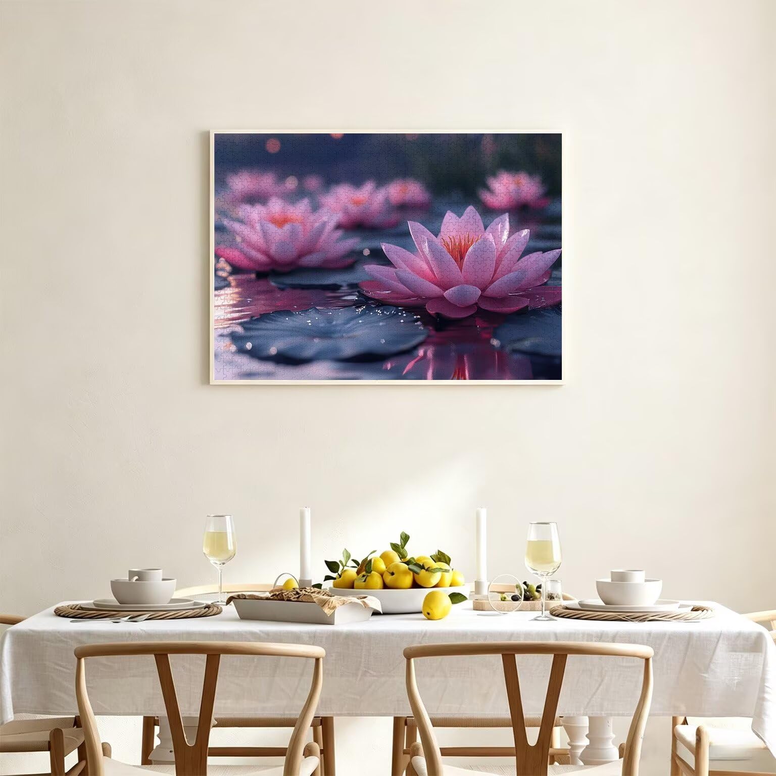 Puzzle 5000 Pezzi stagno Puzzle Legno Lotus, n-18