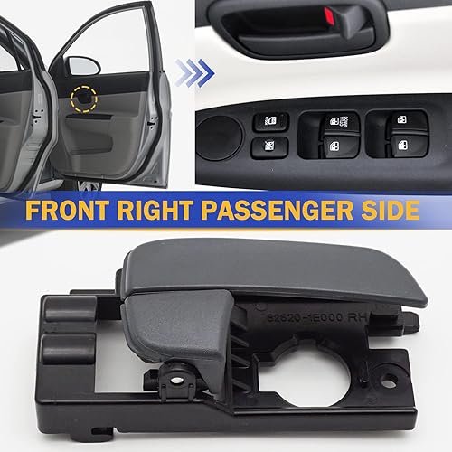 Miniatura 10 de Manija de puerta interior para Hyundai Accent 2006-2011 lado de conducción delantera izquierda 826101E000