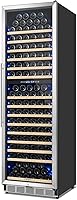 ORYMUSE 200 Bottle Dual Zone Wine Fridge - 24" Large Cooler, Freestanding/Built-in, Compressor Cooling & Temp Memory for Optimal Preservation