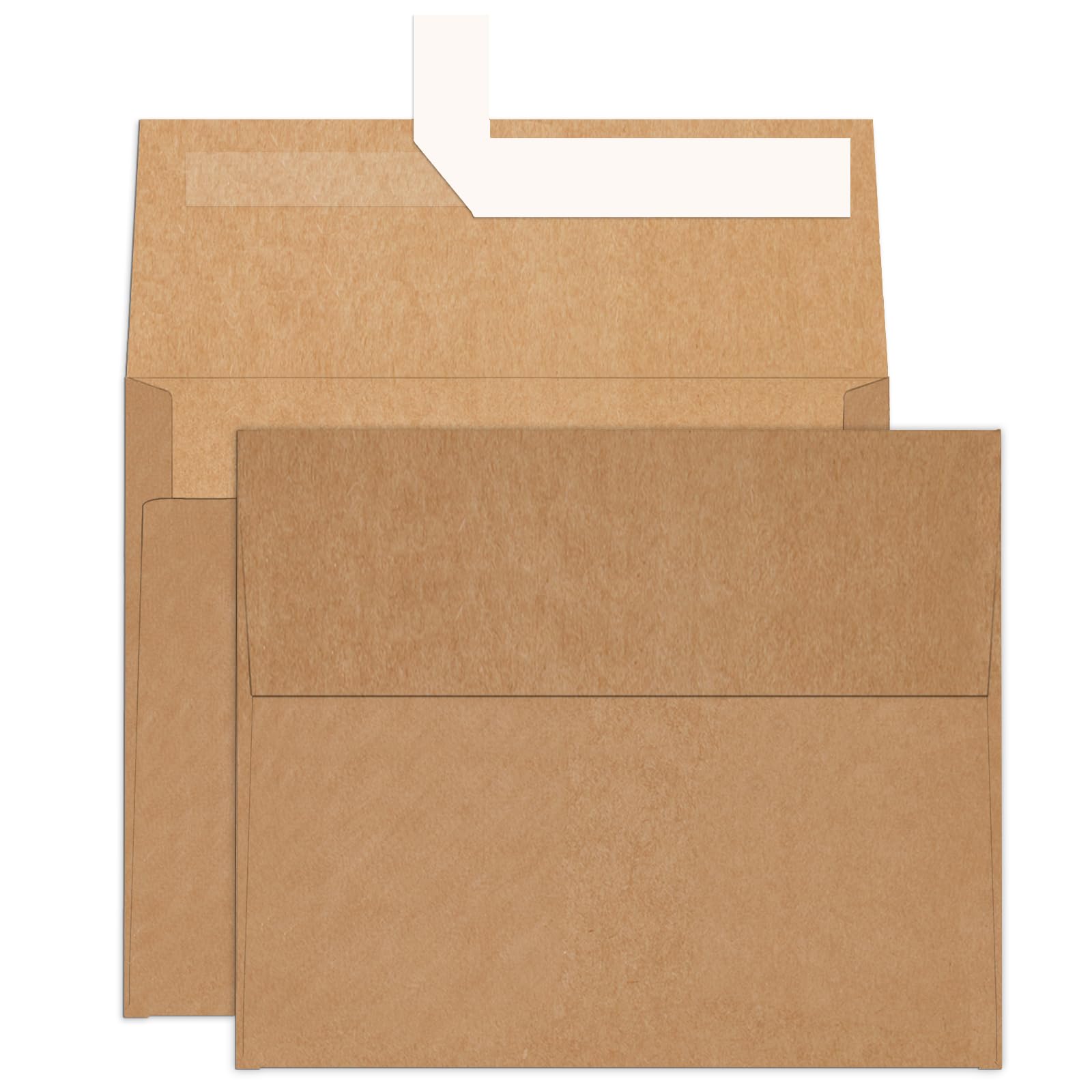 A2 Brown Kraft Envelopes 100 Pack, Goefun 4.375 x 5.75 Printable Greeting Card Envelopes Self Seal for Card Making, Photos, Invitations, Weddings,