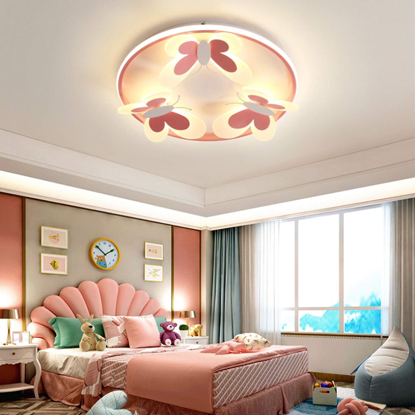 Led Lichterkette Deckenlampe Kinderzimmer Schmetterling Deckenleuchte Kinderlampe Modernes 81W Deckenlicht Schlafzimmer Wohnzimmer Arbeitszimmer Esszimmer Deko Wandleuchte Jungen Und Mädchen Geschenke