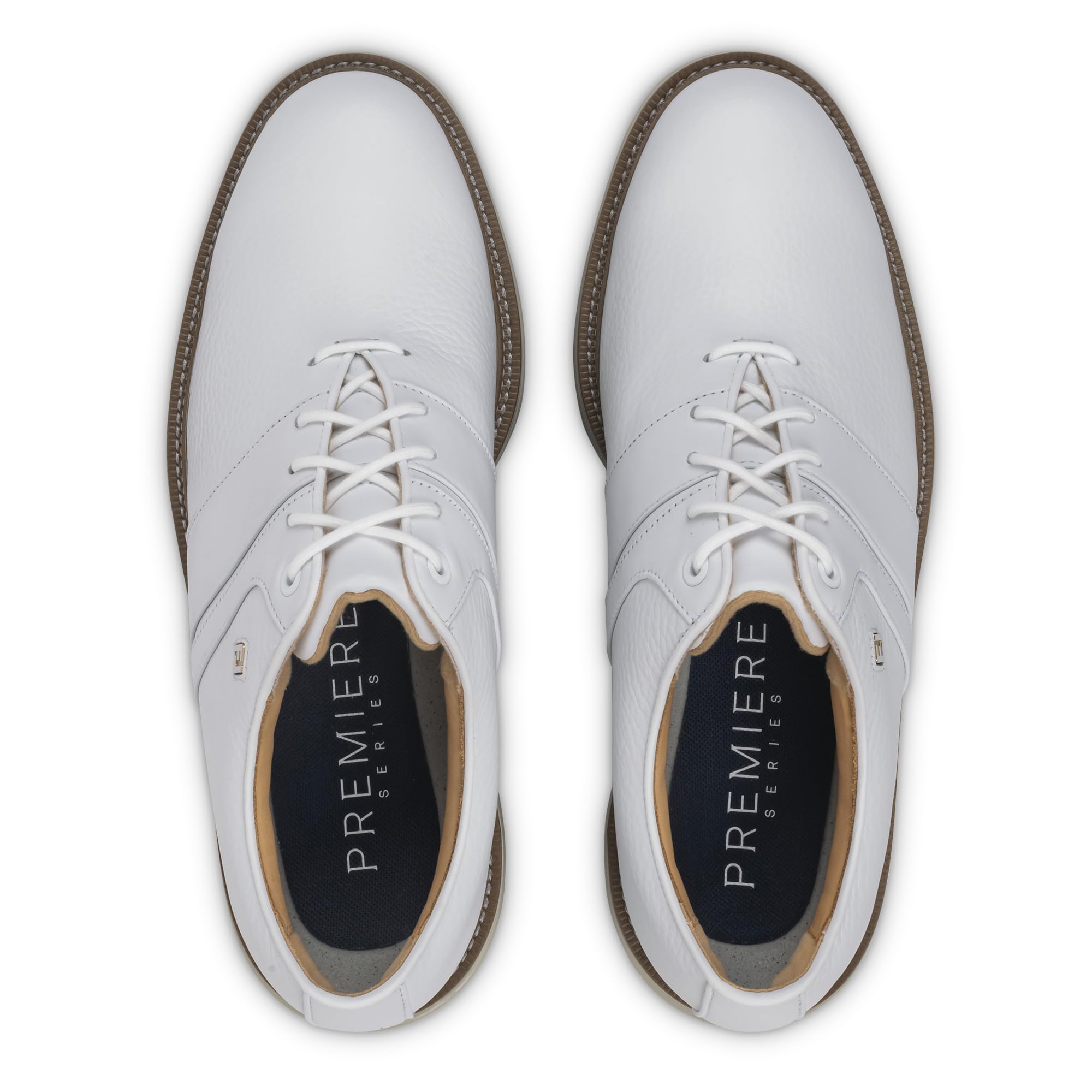 Footjoy Premiere Series Packard Chaussures de Golf pour Homme, Blanc/Blanc, 45 EU M