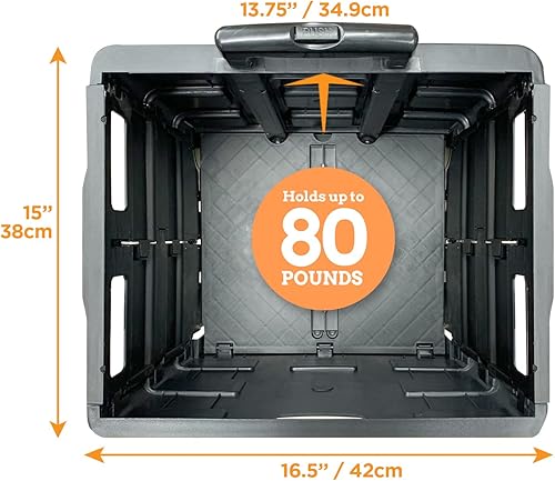 Miniatura 3 de Inspired Living - Carrito utilitario Pack-N-Roll ultradelgado, plegable, dos ruedas y manija telescópica, muy resistente, hasta 80 libras de