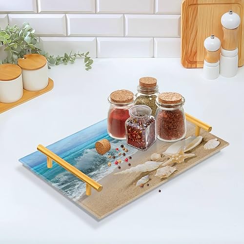 Miniatura 12 de Bandeja de tocador de mármol negro dorado para mostrador de baño, bandeja rectangular de mármol, bandejas decorativas de cocina, bandejas de Mármol