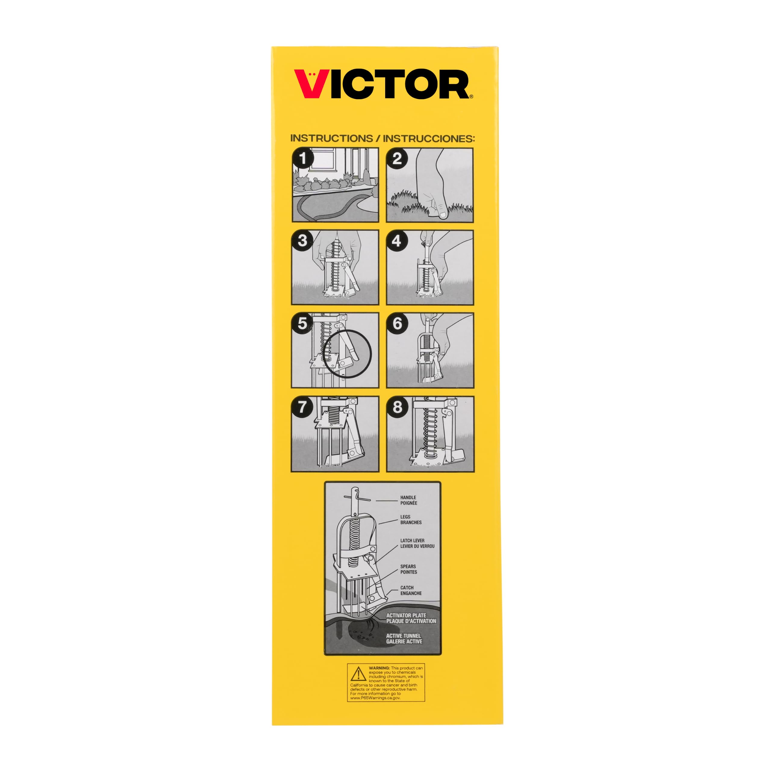 Victor 0645 Plunger Style Mole Trap and Killer