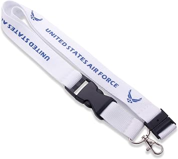 Coins For Anything, Inc U.S. Air Force Lanyard - USAF Military Lanyard Keychain w/Safety Release Neck Lanyard - Officially License Airman Product - Designed by Military Veterans