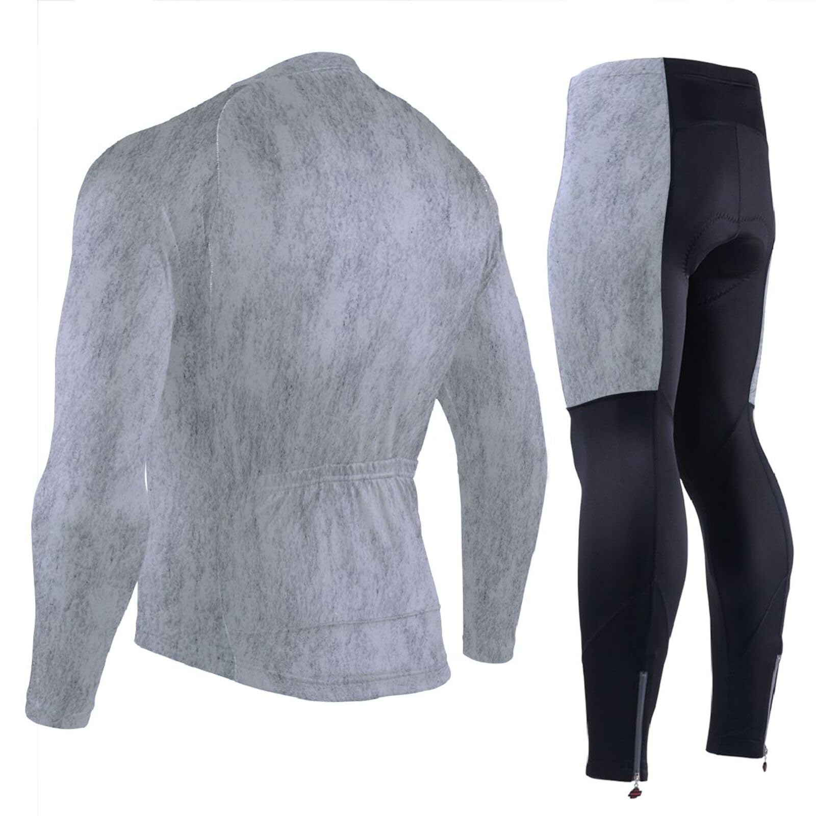 Radtrikot mit Taschen, atmungsaktiv, Ärmel, Fahrradtrikot, Herren, 3D-gepolstert