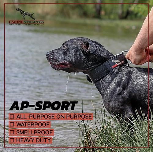 Miniatura 7 de Canine Athletes AP-Sport - Collar de perro de trabajo impermeable extra fuerte de doble capa mediano