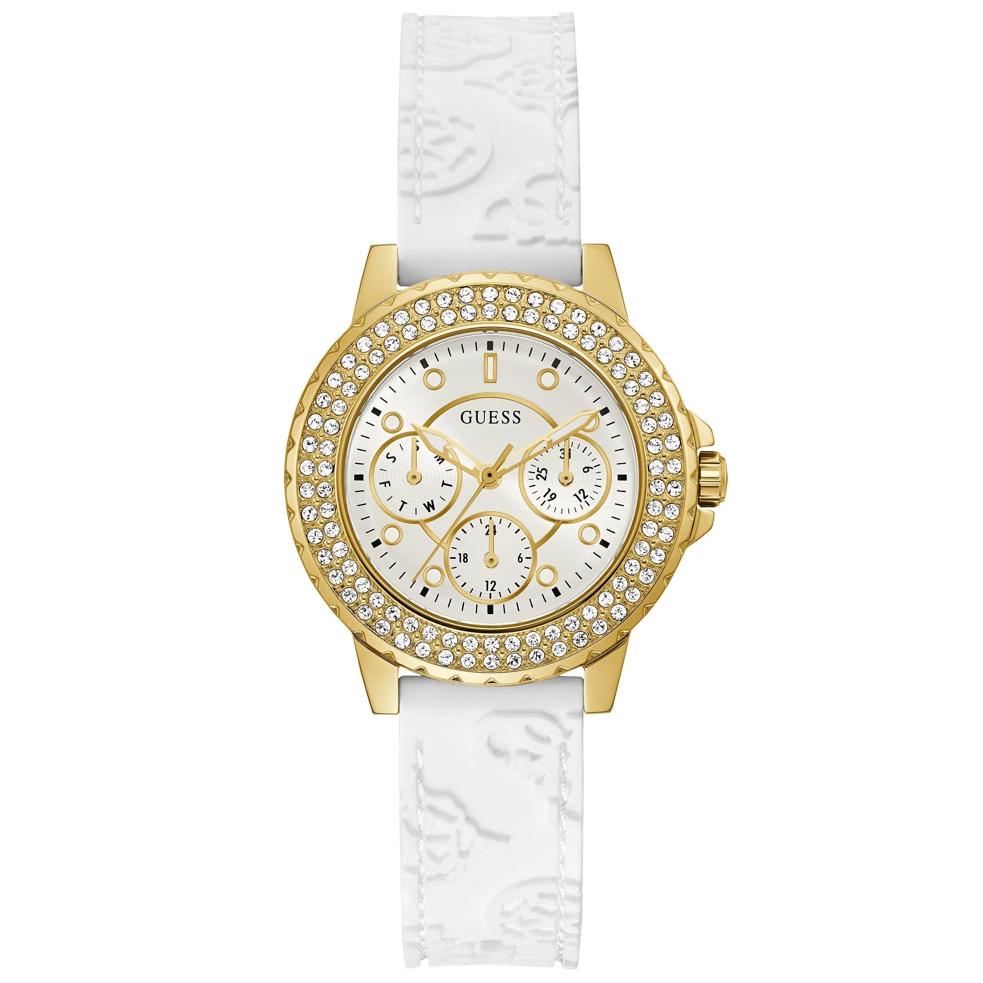GUESS Guess - Reloj Deportivo multifunción de Cristal para Mujer, 36 mm