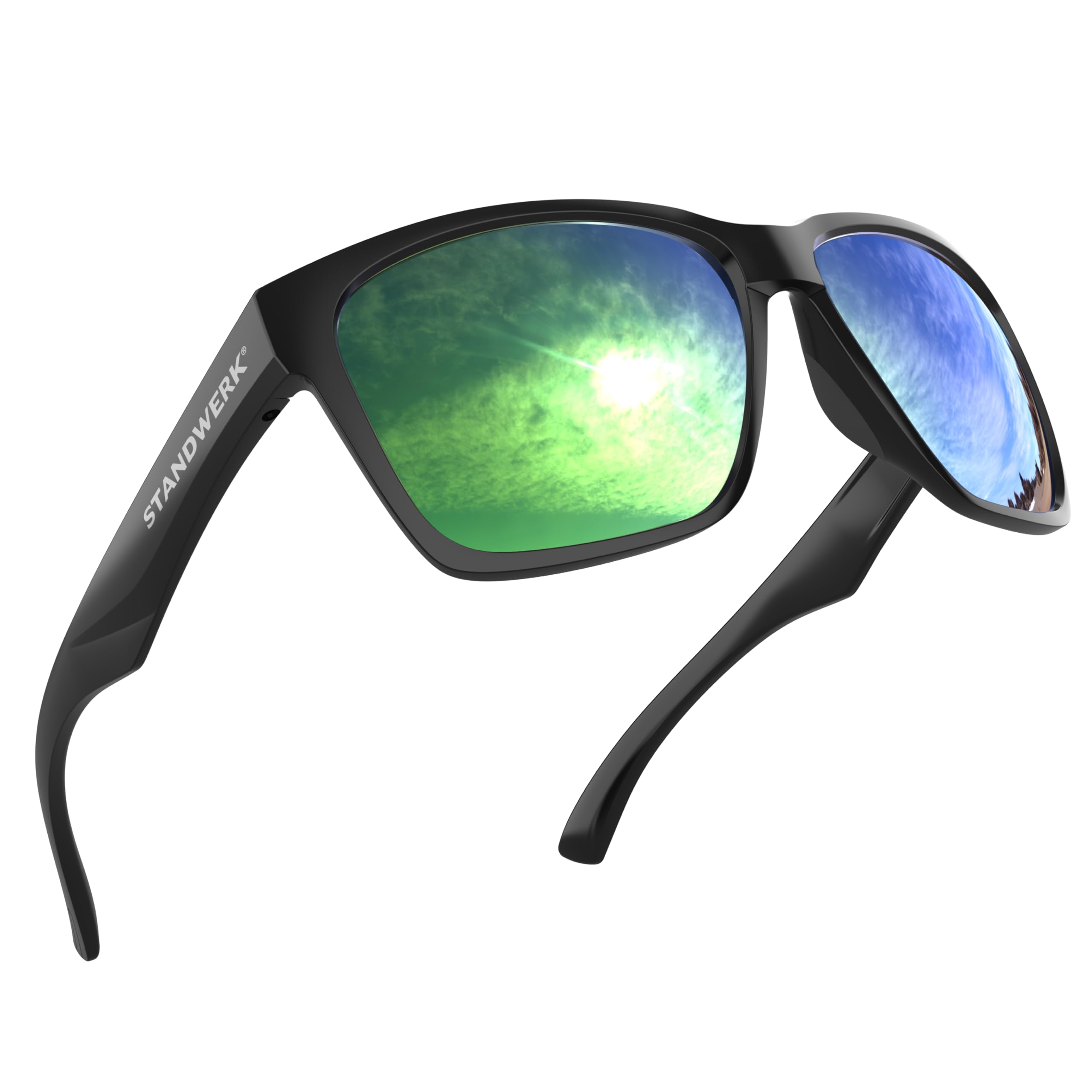 STANDWERK® Lunettes de soleil pour homme - Polarisées et protection UV