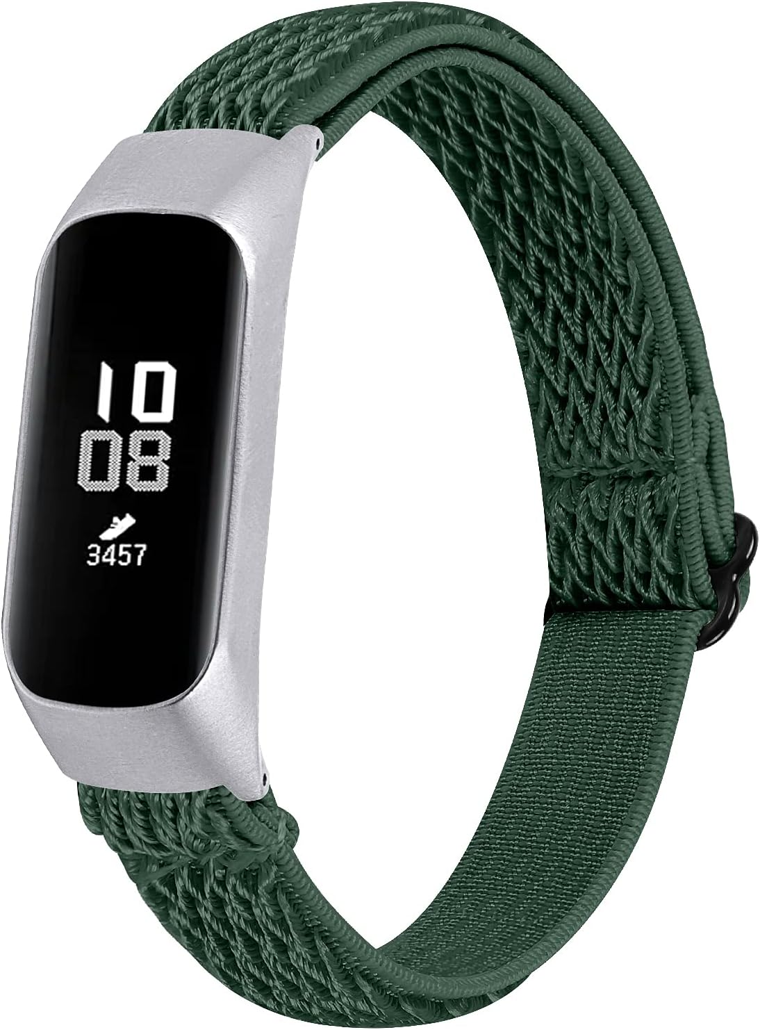 Sport Band for Galaxy Fit E, 5.3"-8.3" Adjustable Watch Strap Soft Breathable Elastic Replacement Band with Metal Frame Compatible for Samsung Galaxy Fit E SM-R375 Smart Watch (Y07)