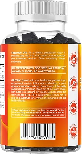 Miniatura 9 de Vitamatic Gomitas de glucosamina condroitina extra fuertes con MSM, cúrcuma y boswellia – 60 gomitas a base de pectina fórmula avanzada de apoyo