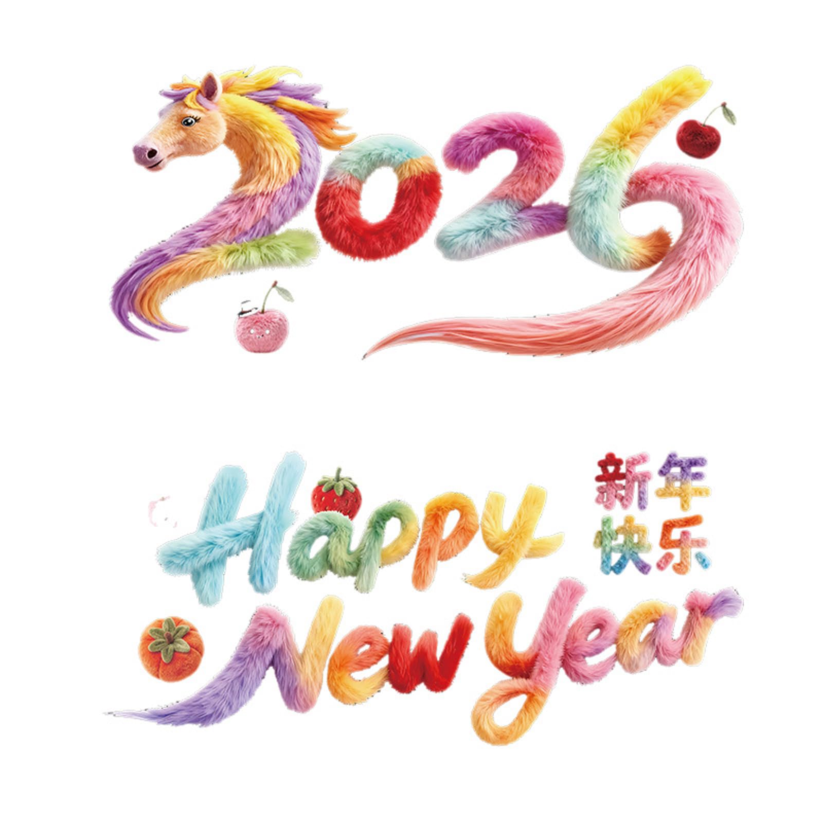 Chinese New Year Window Clings Decoration Lunars News Sticker 2026 Years Window Decal Home Decorations Decorations