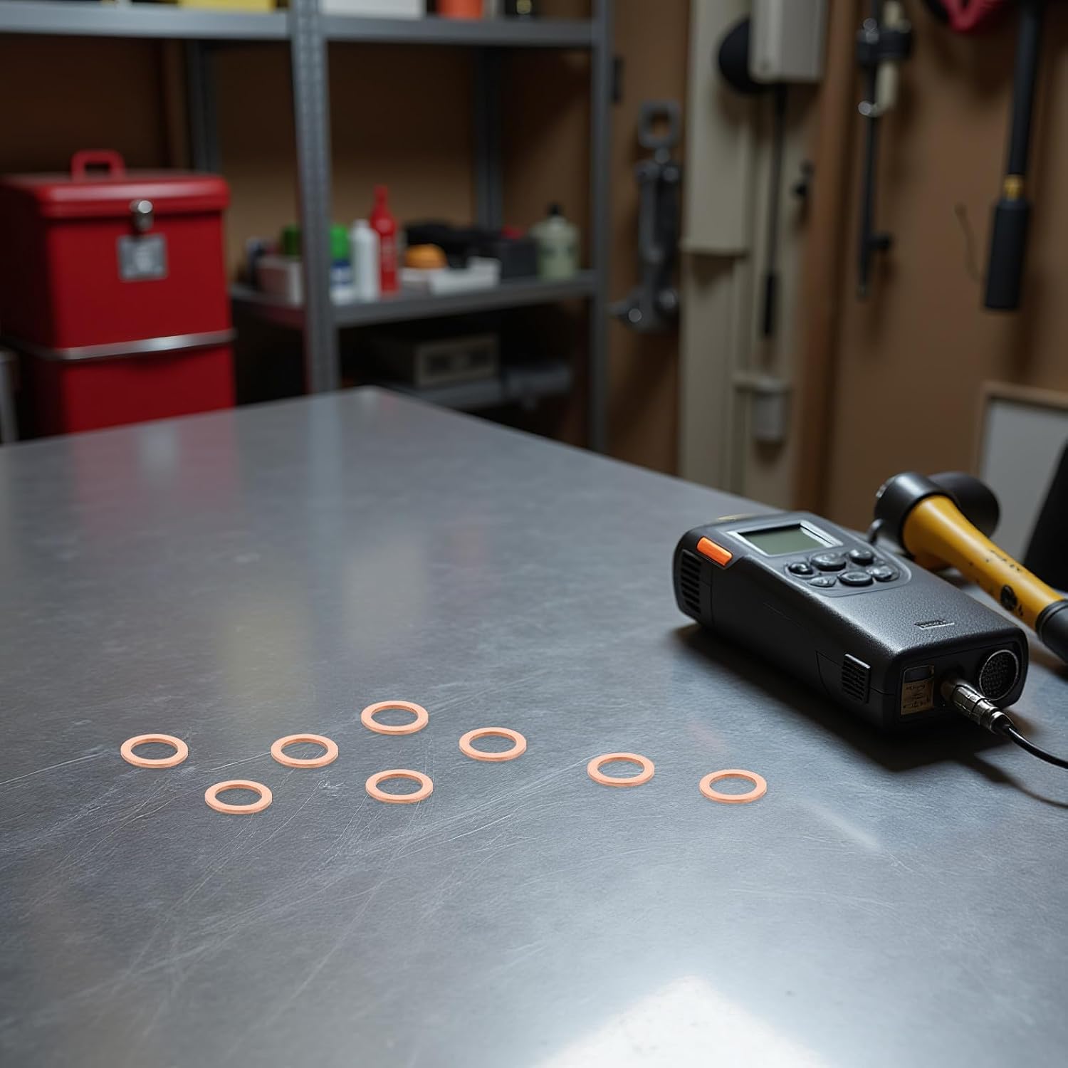 25PCS Copper Crush Gasket Kit - Oil Drain Plug Washer - Flat Sealing Crush Washers Replacement for Automotive Compatible with Mercedes
